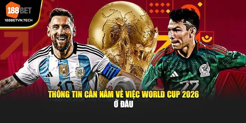 Thông tin cần nắm về việc World Cup 2026 ở đâu